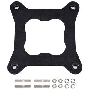 아테실러 9265 스퀘어 보어 카뷰레터 단열재 개스킷 스페이서, 에델브록 퍼포머 시리즈 및 오픈 플레넘 매니폴드와 호환되는 장착 스터드 키트, 홀리 4150 리빌드 키트용