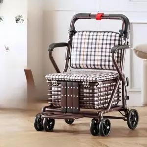 어르신 장보기 카트 보행기 유모차 의자 접이식