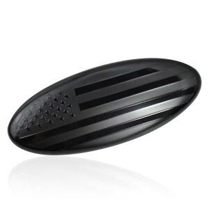 유카토 7인치 아메리칸 플래그 배지, 프론트 그릴 리어 테일게이트 타원형 엠블럼 포드 F150 F250 F350 99-04 익스플로러 04-10 익스페디션 03-06 엣지 07-14 퓨전 07-12 이스케이프 08-15(블랙)