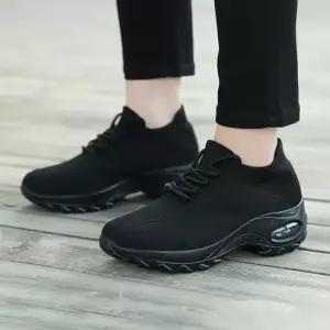 [쉐도우샵]여성 에어쿠션 니트 스니커즈 경량 워킹화 운동화 (46777291)