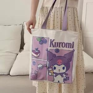산리오 쿠로미 캔버스 가방 숄더백 천가방 에코백 캔버스백 사각에코백 여성에코백