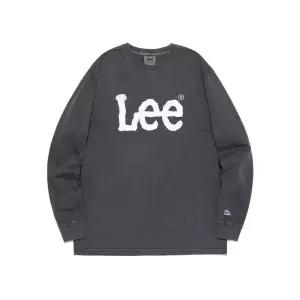 리 LEE 빅 트위치 로고 긴팔 티셔츠 피그먼트 차콜 1041804