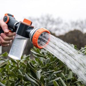 가든 호스 노즐 8가지 있는 패턴 세척기 비누 디스펜서가 금속 고압 분무기 듀티 헤비