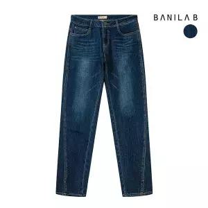 오피스룩 [바닐라비] 여성 기모 밑단 트임 데님팬츠