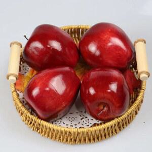 인공 빨간 사과 가든 주방 맛있는 공예 음식 사진 소품 파티 용품