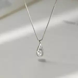 여성 심플 물방울 펜던트 볼드 체인 패션 목걸이 물방울목걸이 물방울펜던트