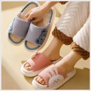 남여 캐릭터 커플 실내 면 쿠션 푹신한 병원 실내화 사무실실내화 층간소음거실화