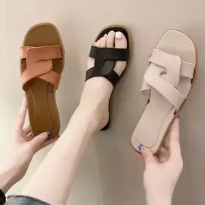 여자 베이직 모던 트위스트 샌들 슬리퍼 샌달 사무실슬리퍼 크로스슬리퍼 일반슬리퍼