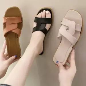 발편한 여성 사무실 야외 외출용 크로스 샌들 슬리퍼 사무실슬리퍼 크로스슬리퍼