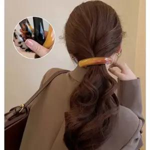 빈티지 미니멀리스트 클래식 앤틱 심플 일자 자동핀 자동머리핀 자동핀 쉬폰머리핀