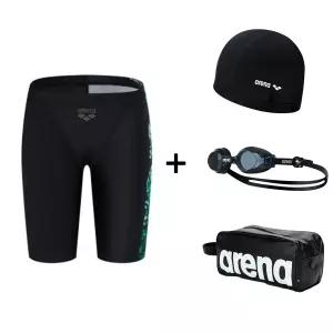 매장정품 ARENA 아레나 칼리드라 남아동 4부 수영복 4종세트 A5FB1PB41 (BLK ,NVY) 물안경,수영모,수영가방