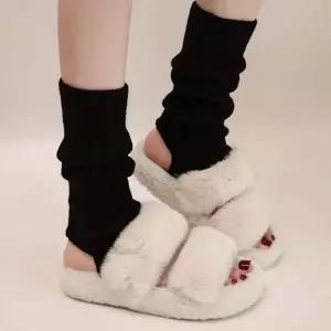 고리형디자인 겨울철 포근하면서 따뜻한 여성레그워머