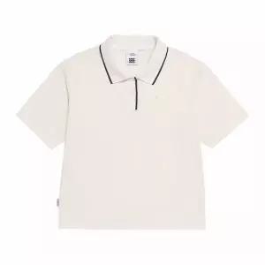 내셔널지오그래픽 N262WPL030 여성 피케 변형 반팔 카라 티셔츠 IVORY N262WPL030012