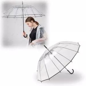 가벼운 투명 비닐 장우산 어린이 학생 안전 여름우산 장우산 어린이우산 초등우산