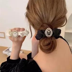 새틴밴드 쉬폰곱창끈 스크런치 머리끈세트 곱창밴드 머리끈세트 곱창밴드 쉬폰곱창끈