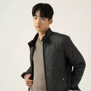 매장정품 BEANPOLE 빈폴 [FW25][Essential] 다이아 패딩 해링턴 재킷 - 카키 BC5938EP2H_LL 1412795