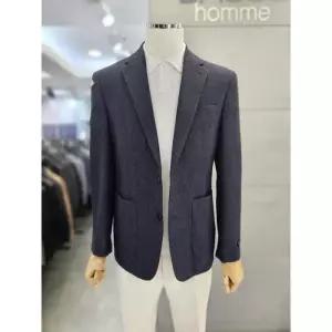 바쏘옴므 세이브존03 바쏘옴므 25 네이비 울 혼방 스판 언컨 자켓 WSYFZ1JS20ANYY