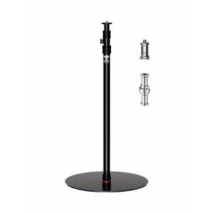 IFootage A400 원형 베이스 모노포드, 79인치 비디오 라이트 스탠드, 플랫 베이스, 알루미늄 스튜디오 트라이포드 모노포드 스탠드, 비디오 녹화, 라이브 스트리밍, 인터뷰, 페이로드 22파운드