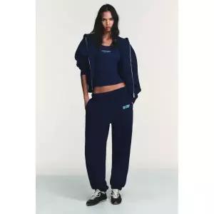 ZARA 텍스트 후드 스웨트셔츠 - 블루 4174/028/407 147725