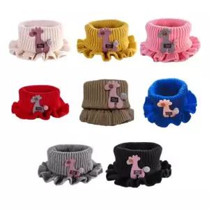 별별창고)G 기린 캐릭터 프릴 넥워머 겨울용 넥스카프 미니넥스카프 겨울넥워머