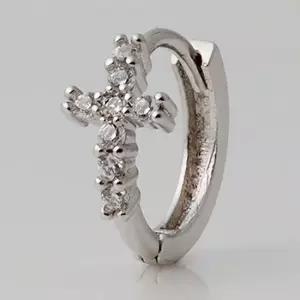 1+1) 써지컬 피어싱 크롬 링 써지컬 피어싱 써지컬피어싱 큐빅귀걸이 피어싱귀걸이 하프링