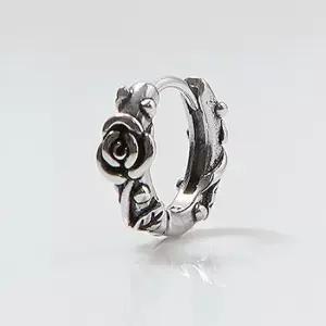 1+1) 써지컬 피어싱 로즈 링 써지컬 피어싱 써지컬피어싱 큐빅귀걸이 피어싱귀걸이 하프링