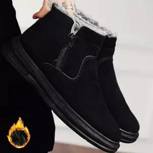 털부츠 남성방한화 첼시부츠 스웨이드 겨울워커 남성방한화 털부츠 첼시부츠 겨울워커