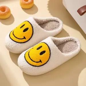 스마일 털실내화 보온 층간소음 뽀글이 슬리퍼 방한슬리퍼 조리원슬리퍼 거실화