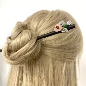 꽃비녀 뒤꽂이 악세서리 한국무용 한복 혼주 전통 해리네점빵 무용수 한복장신구