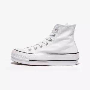 컨버스 척테일러 올스타 리프트 캔버스 화이트 하이 - WHITE/BLACK/WHITE