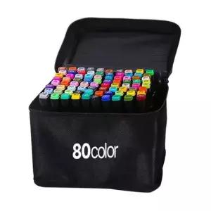 [문구/오피스] 마카펜 80색 홀더포함 디자인 드로잉용