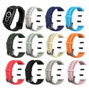 화웨이 밴드 6/명예 6에 대한 새로운 TPU 시계 스트랩 교체 스마트 팔찌 통기성 액세서리