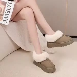 여성 3컬러 겨울 푸근한 통굽 키높이 털부츠 털신발 여성워커 여자워커 워커부츠