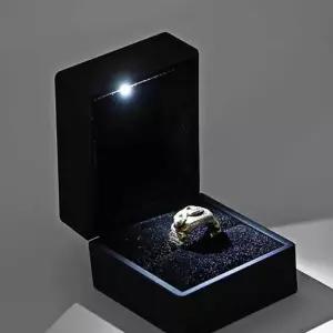 블랙 led 반지 케이스 반지보관함 웨딩반지케이스 웨딩반지케이스 반지보관함
