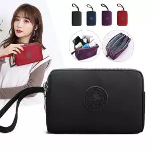 페브릭 미니 사이즈 클러치 핸드폰 지갑 파우치 스트랩가방 미니가방 여행파우치