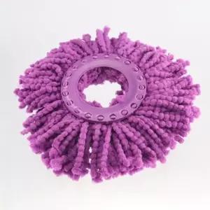 바닥청소용 통돌이 리필걸레 흰색보라 혼합형 청소용품 청소도구 통돌이