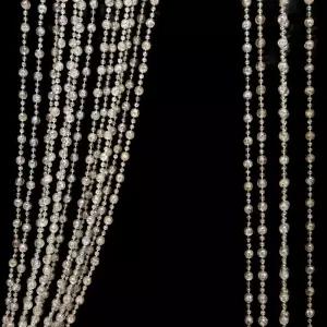 에이브 스플릿 비즈 커튼 도어웨이 스타 아크릴 행잉 스트링 태슬 룸 칸막이 스크린 장식 현관 창문 거실