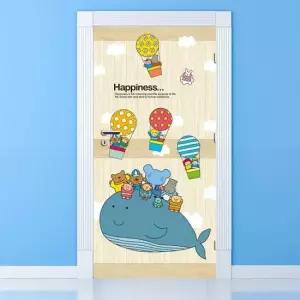 아파트현관문리폼 현관문 리폼 시트지_엘리 고래와 친구들