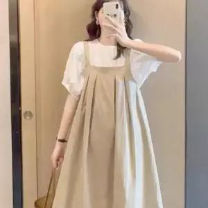 편안한 (55~77) 코디하기좋은 루즈핏 뷔스티에 롱 원피스