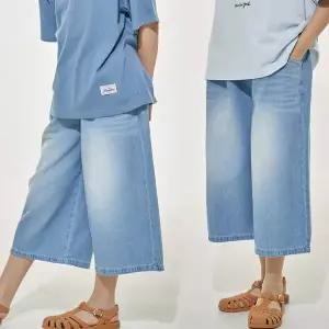 [보리보리/모데쯔]주니어 여름 버뮤다 데님 7부 바지 등교 초등학생