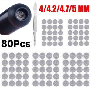 자체 접착 보호 커버 인이어 헤드폰 액세서리, 이어폰 방진 그물, 4mm, 4.2mm, 4.7mm, 5mm 메쉬 그물 필터