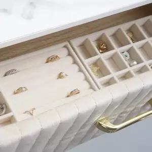 데일리 귀걸이보관함 악세사리서랍장 주얼리 악세사리트레이 정리함 귀걸이 악세사리 진열대 반지 DD-12487