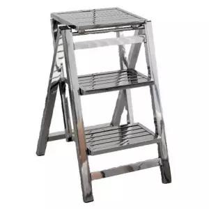 계단식 2단계단 디딤대 스텐 철제 접이식 안전 사다리 발판