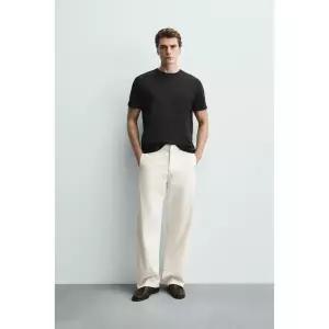 ZARA 미디엄 웨이트 베이직 티셔츠 /02 - 블랙 413478