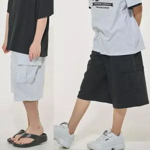 [보리보리/모데쯔]주니어 여름 카고 반바지 등교 10대 초등학생