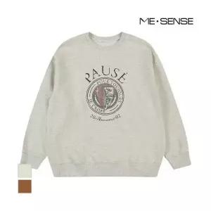 [미센스] 방패프린트 맨투맨 티셔츠_MB3YTSM201Z