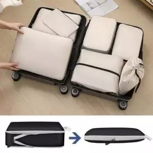 [생활] 의류보관 도매라인 압축파우치 정리백 캐리어파우치 정리용품보관 이너백 압축백 7종세트