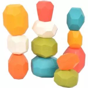 (힘찬)오즈토이 발란스 스톤 돌쌓기 균형 스태킹 블럭 s-y038 18개월 젠가 블록 놀이 어린이집 유치원 교구