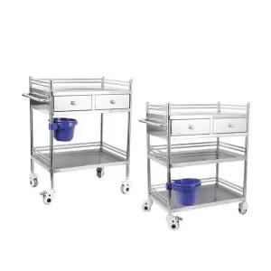 병원 웨건 스텐 드레싱카 미용도구 실 이동식수납함 카트