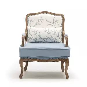 북유럽 빈티지 1인용 앤틱 카페 엔틱쇼파 패브릭 클래식 윙체어 암체어